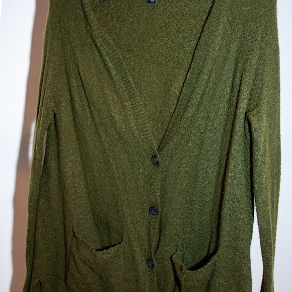 Cozy forest green cardigan - Picture 3 of 7